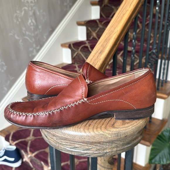 Johnson and Murphy full grain men’s leather loafer very good condition 9.5 - Picture 10 of 11